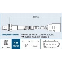 лямбда - зонд audi skoda volkswagen a4 1.8 / avj , awt , bfb , bkb