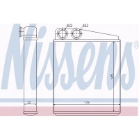 Nissens отопитель audi а 3 / s 3 03 - 2.0 fsi