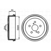 bosch барабан тормозной toyota карина е 92 - 97