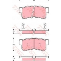 колодки торм задн trw hyundai trajet 2.0 crdi