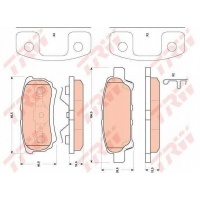 колодки торм задн trw джип patriot 2.2 crd