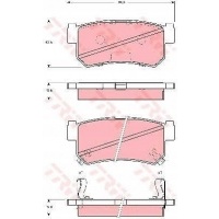 колодки торм задн trw дэу musso 2.9 td 88kw , 120 км