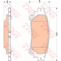 trw gdb3497 колодки колодок . lexus rx350 09 - сзади