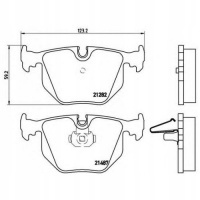 brembo p06020 колодки колодок . bmw x5 e53 00 - задний