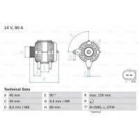 bosch генератор 12в