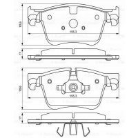колодки торм передние bosch citroën c4 ii 1.6