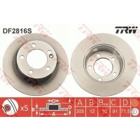тормозной диск nissan nv400 2.3 dci rwd 11 -