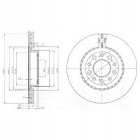 тормозной диск delphi альфа ромео spider