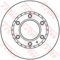 тормозные диски передние trw mazda b - serie 2.5 d