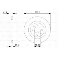 диски торм передние bosch в любой priora 1.6