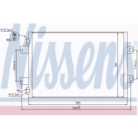 Nissens радиатор кондиционера rvi rvi kerax 00 -