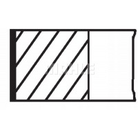 поршневые кольца mahle 001 12 n0