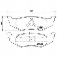 brembo p11010 колодки колодок . chrysler stratus 95 -