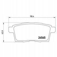 brembo p49041 колодки колодок . mazda cx - 7 07 - задн.