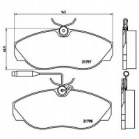 brembo p23068 колодки колодок . fiat ducato 10 , 14 94