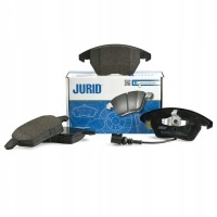 колодки передние jurid - honda civic vi 240мм