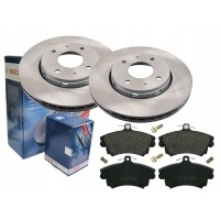 диски + тормозные колодки bosch передние volvo s40 v40
