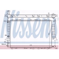 Nissens 60457 радиатор двигателя audi а 6