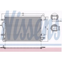 Nissens 94583 радиатор кондиционера audi а 4