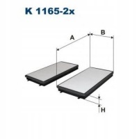 filtron k1165 - 2x фильтр , воздух во внутренном пространстве bmw сери