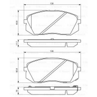 колодки торм передние bosch hyundai ix35 2.0 crdi