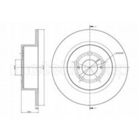 тормозной диск 23 - 0856c metelli