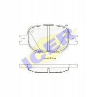 колодки тормозные icer toyota: corolla zze12