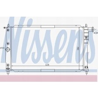 Nissens радиатор двигателя дэу lanos 97 - 1.3 и