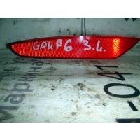 Отражатель бампера Golf 6 (09-12) зад L б\у