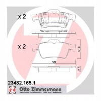 тормозные колодки zimmermann renault: megane bm0 / 1