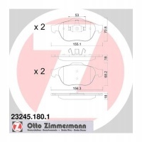 тормозные колодки zimmermann renault: лагуна bg0 / 1