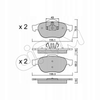 тормозные колодки cifam renault: scénic jm0 / 1 , ii