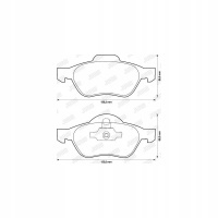 колодки тормозные trw renault: megane bz0 , kz0 / 1