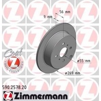 диски торм задние zimmermann toyota corolla 2.0 d - 4d