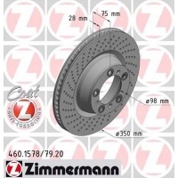 диски торм задние zimmermann порше 911 3.6