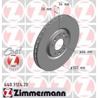 диски торм передние zimmermann peugeot rcz 2.0 hdi
