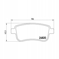 тормозные колодки brembo renault
