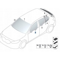 Боковое стекло правая левая bmw 1 f40