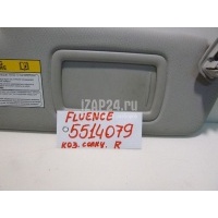 Козырек солнцезащитный (внутри) Renault Fluence (2010 - 2017) 964003255R