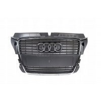 Решетка радиатора гриль спереди серый audi a3 8p aso