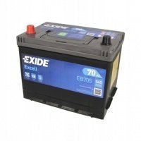 аккумулятор exide 70ah 540a p - / eb705 peugeot kia