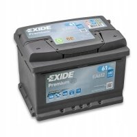 аккумулятор exide 61ah 600a п + / ea612 катовице