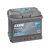 аккумулятор exide 47ah 450a п + / ea472 катовице