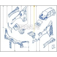 Крепление АКБ (корпус/подставка) Renault Kaptur (2016 - ) 648606973R