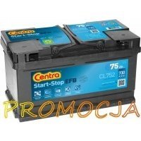 центры start - stop efb 12v 75ah 730a / cl752