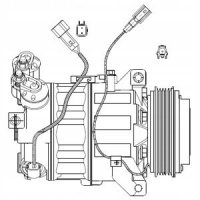 компрессор кондиционера delphi volvo v70 3 xc60