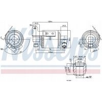 осушитель кондиционера nissens 95109 citroen zx 91 -