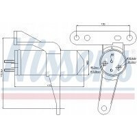 Осушитель кондиционера nissens 95470 renault clio 0
