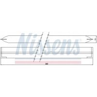 осушитель кондиционера nissens 95500 форд mondeo 1 ,