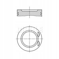 Поршень mahle original opel , chevrolet , vauxhall